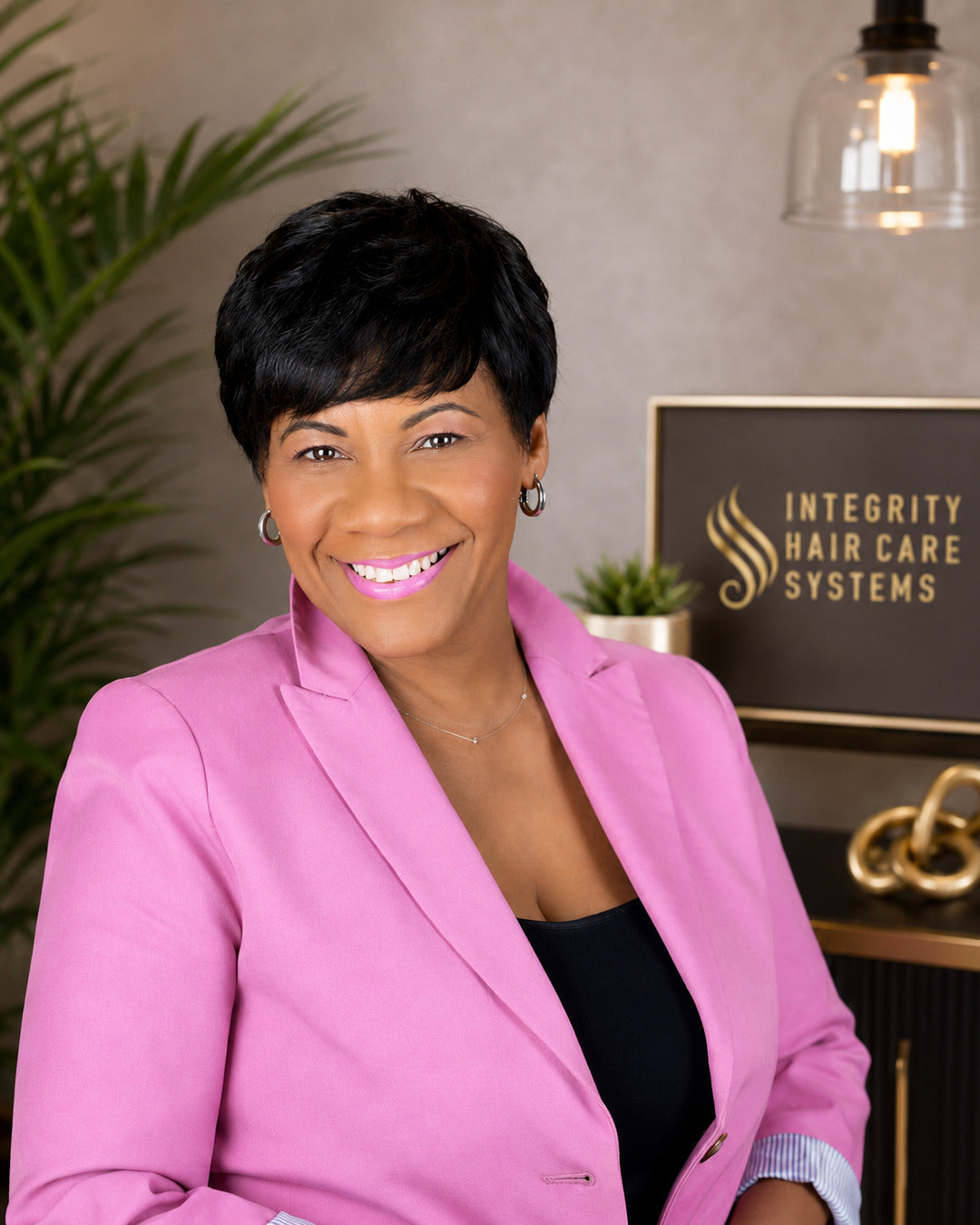 Antoinette Morris, founder of Integrity Hair Care Systems, in the salon